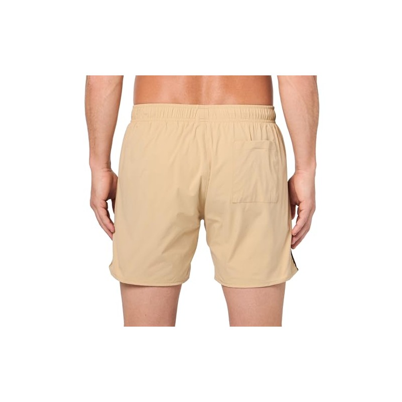 BOSS, Iconic Stripe Swim Trunks, Dessert Beige, M