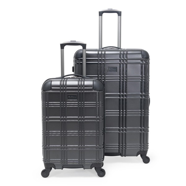Ben Sherman Nottingham Lightweight Hardside 4-Wheel Spinner Travel Luggage, Charcoal,
