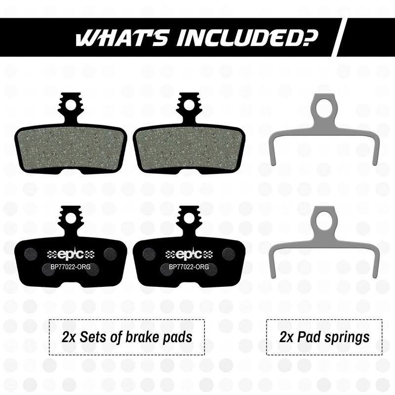 epic Disc Brake Pads for SRAM DB8, Motive, Code, Code
