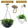 Dolibest Wall Mount Ceiling Hooks,Plant Hooks for Ceiling Metal Plant
