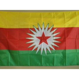 Flags Importer Kurdistan Revolution Flag Banner 3x5Ft Kurdish Anarchist Kurds Liberation