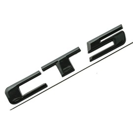 1x CT5 Metal Letter Emblem Nameplate Sport Compatible with CT5 Rear Trunk Decklid Letter Badge (Glossy Black)