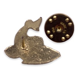 STOCKPINS Gold Trout Lapel Pin – Fishing Pin for Men and Women, Perfect for Jackets, Hats, Backpacks, and Nautical Gifts