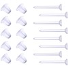 EBOOT Plastic Earring Posts and Backs Clear Earring Pins Ear