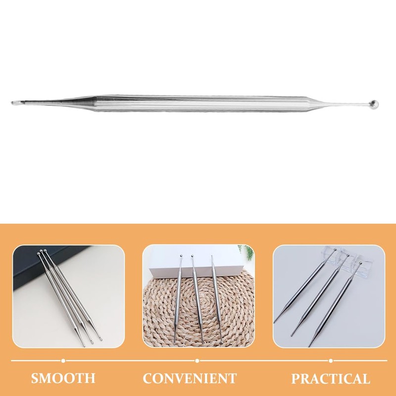 iplusmile Manual Stainless Steel Acupoint Rod Metal Massager Stick Body