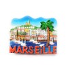 Marseille Le Vieux Port Magnet 7 x 6 cm