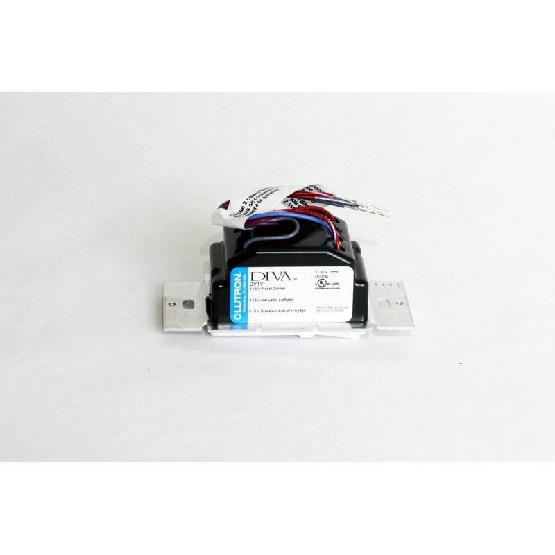 Lutron (66345) DVTV-WH Diva 0-10V Single Pole Dimmer
