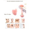 2-in-1 Jade Gua Sha Board Facial Box Set, Face Roller,Beauty