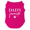Dad's Favorite Father's Day Dog Tee Shirt Sizes for Puppies,
