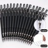 Unbranded 20PCS Ballpoint Pens-0.5mm Black Smooth Writing School Exam Office