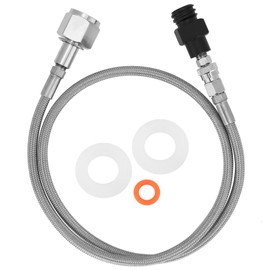 1.5m Soda Hose CGA320 // TR21-4 Carbon Dioxide Gas Cylinder Refilling Adapter Kit Silver