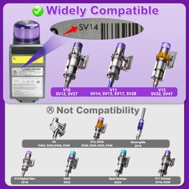 Lemige Upgrade V11 High Torque Cleaner Head Replacement for Dyson V11 V15 V10 SV12 SV14 SV15 SV17 SV22 SV27 SV28 SV47 Models, Vacuum Head Attachments for Dyson Parts & Accessories No. 970100-04 & 05