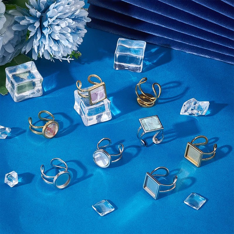 UNICRAFTALE - Juego de 8 juegos de 2 colores cuadrados