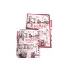 London Souvenir Spiral Notebook Set with Pen, Famous Landmarks Design,