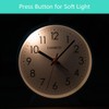 EASIBEST No Ticking Silent Alarm Clock,Easy to Read and Use,Ascending