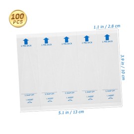 SAFIGLE 100pcs Disposable Thermometer Cover Safe Pe Material for Accurate Measurements Fit Easy to Use Prevents Spread of