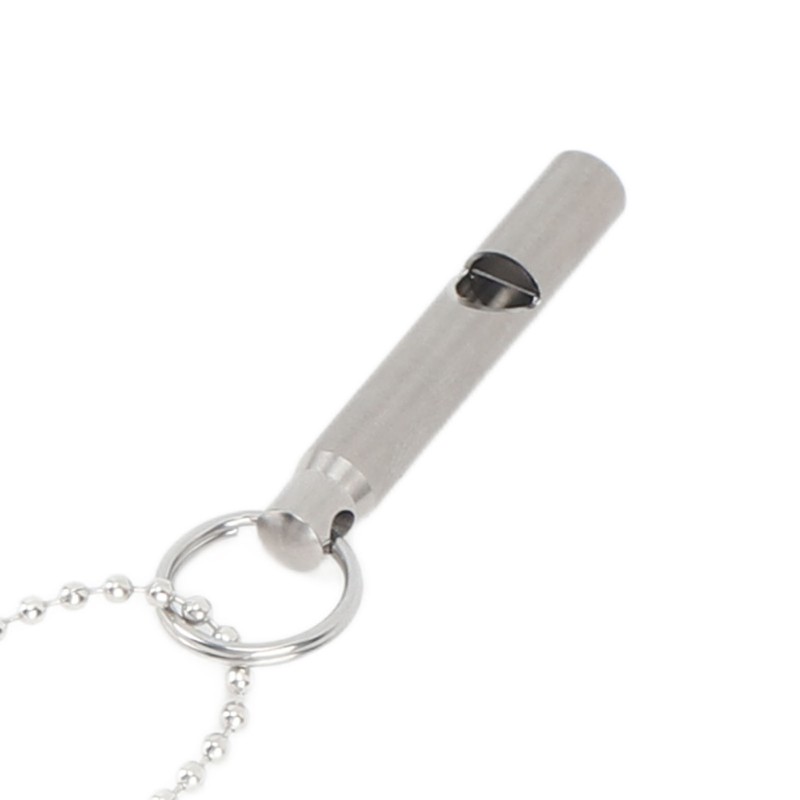 Outdoor Emergency Whistle Titanium Alloy EDC Whistle Pendant Necklace for