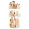 SONGMICS Makeup Organiser Rotating Cosmetic Organiser Round 3 Tier Cosmetic
