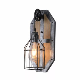 RustyVioum Vintage Industrial Wall Sconce Farmhouse Wall Light Fixture, Vintage Industrial Rustic Metal Wall Lamp Garden Loft Porch Decor Fixture for Foyer Porch