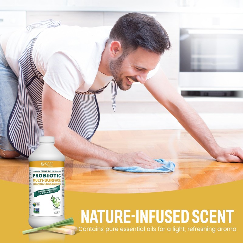 USDA Biobased Probiotic Cleaner, Microcleans Surfaces for Up to 7