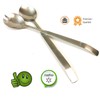 Kerafactum Salad Cutlery Salad Servers Brushed Stainless Steel Salad Spoon