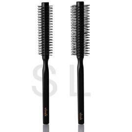 vinsk Beard Brush S, Round Breasts for Beard and Hair, Small Round Hair Brush with 152 Bristles, Ideal [Beard Styling] Brush for Men and Men, Styling Beard Brush with Elegant Wood