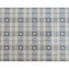 140x140cm SQUARE PVC/VINYL TABLECLOTH - GREY & CREAM CHECK WITH