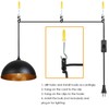 Tomshine Metal Dome Hanging Pendant Lights 2 Pack with 15FT