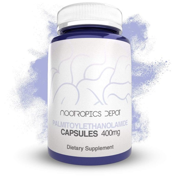 Nootropics Depot Palmitoylethanolamide Capsules | Pea | 400mg Pills |