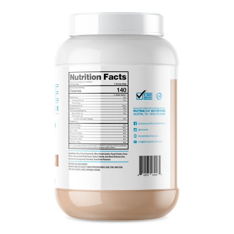 NutraOne ProteinOne Whey Protein Promote Recovery and Build Muscle with