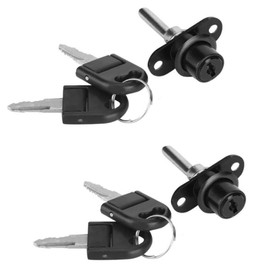 Cerradura con Llave, 4PCS Cerradura de Émbolo, Grueso Gabinete Twist Perilla Cerradura con Llaves Cerradura de Leva a Prueba de Herrumbre para Cajón de Seguridad para Vestidor de Casa