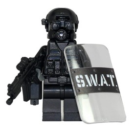 Modern Brick Warfare SWAT Police Officer Pointman Custom Minifigure