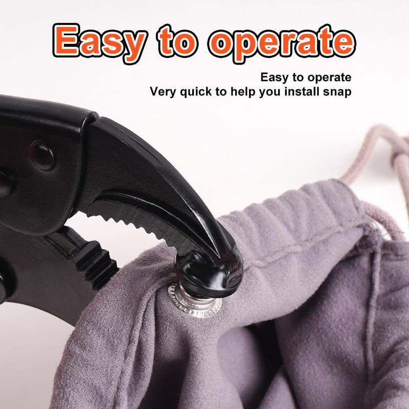 HEY FOLY Heavy Duty Snap Fastener Tool Set, Adjustable Snap