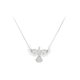 YOOFUN 18K Gold Plated Cubic Zirconia Eagle Pendant Necklace - Dazzling Pendant Necklace for Women Men, Gift for Women Men,Fashion Jewelry Gift