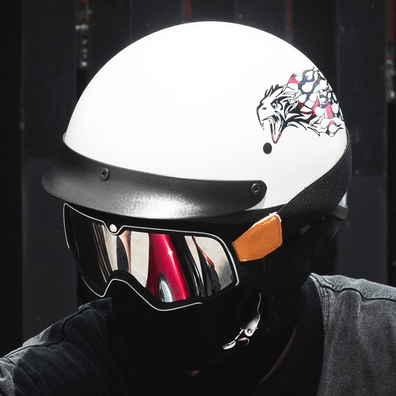 ILM Half Helmet Open Face Motorcycle Helmets for Moped Cruiser