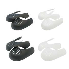 KASESSS 4 Pairs Shoe Crease Protector, 2 Size, Crease Protectors with Breathable Holes, Cuttable Crease Protectors for Air Force 1 Universal Anti Crease Shoe Protectors for Most Sneakers Casual Shoes