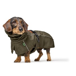 Nordby Dachshund Dog Coat Olive Size 40