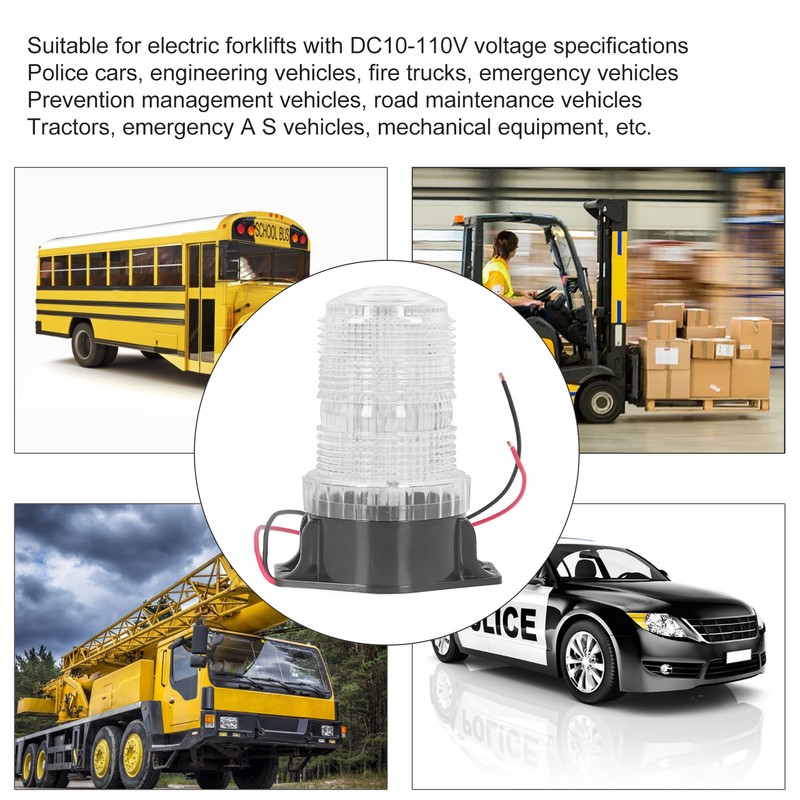LED Forklift Strobe Light Warning Safety Emergency Flashing Beacon IP65