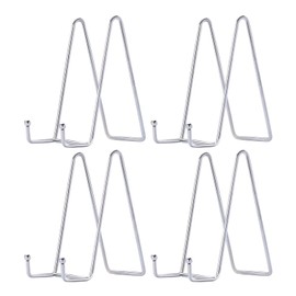 Hotoco Silver Decorative Plate Stand Holder Picture Frame Stand Easel Display Stand