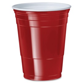 Dart P16R 16 oz Coex Str Wall PS Party Cup Red (Case of 1000) (P16RCT)