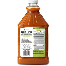 DrinkFit Fruit Smoothie | Real Fruit Puree, Low Sugar, Gluten:Free & Non:GMO, Mango Smoothie Mix : Makes 32 Smoothies, 64 Fl Oz (Mango)