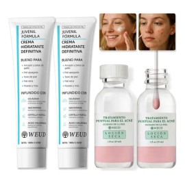 Tratamiento Seca Antiacné 4pc Pore Facial Crema Hidratante