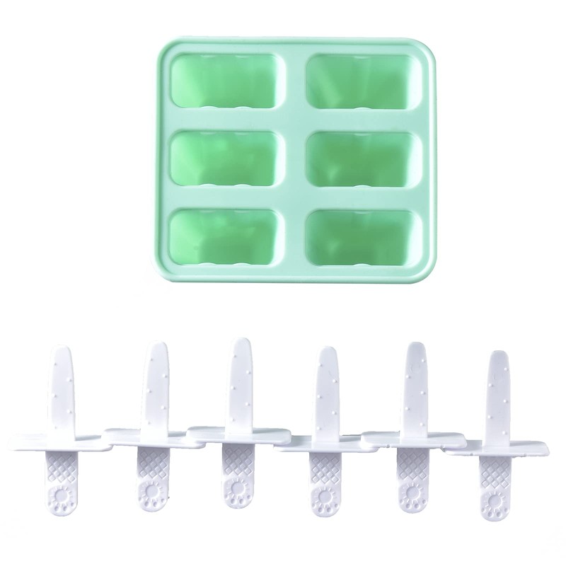 Popsicle Mold，Popsicle Maker Popsicle Molds 6 Pieces Silicone Ice Pop