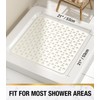 HITSLAM Shower Mat Anti Slip, 21x21 Inch Square Bath Mat