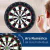 Bluelander Tiro Al Blanco Juego De Dardos Diana 6 Dardos