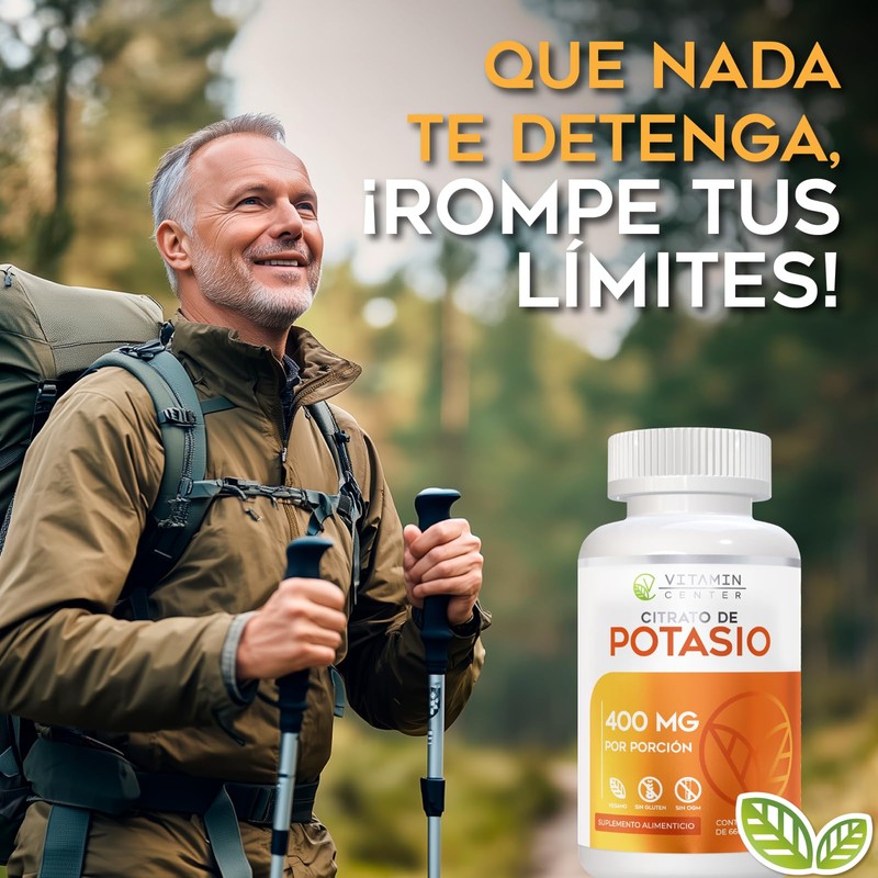 Citrato de Potasio frasco con 60 cápsulas de 660 mg