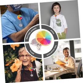 SOIMISS Pack of 1 Pocket Watch with Clip for Doctors Therapists Watch Pocket Watches for Men Medical Watch Nurse Watch Pocket Watch for Nurses Timekeeper of the Sanatorium, Colourful