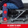 Happybuy Z-Creeper Seat, Dual-Function Rolling Foldable Auto Creeper/Stool, Supports Up
