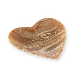 NKlaus Moroccan Aragonite Bowl 13 cm - Large Aragonite Bowl from Morocco, Handmade for Meditation, Healing and Spiritual Decoration, Ideal for Storing Gemstones and Jewellery 16425