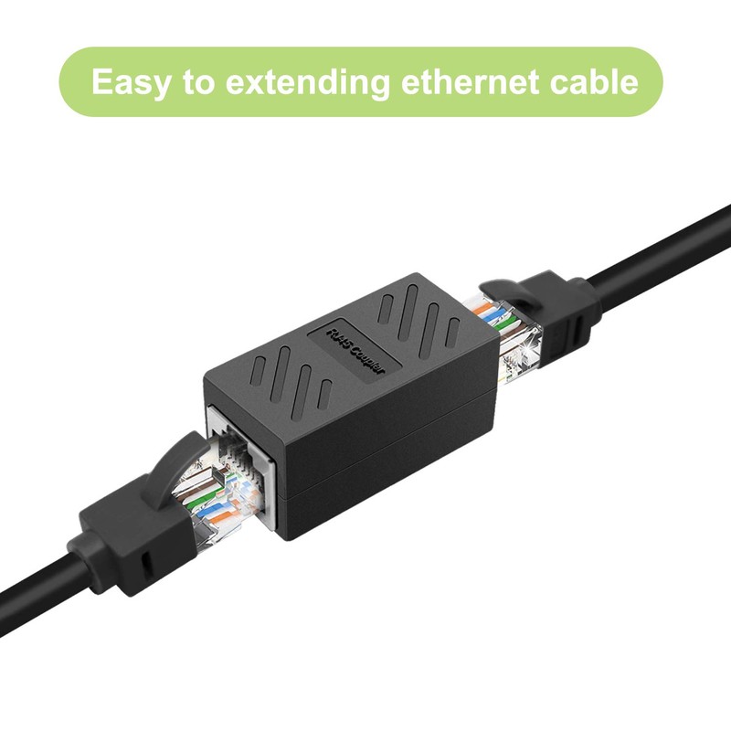 Dingsun RJ45 Coupler, in-Line Coupler Cat7 Cat6 Cat5 Cat5e Network